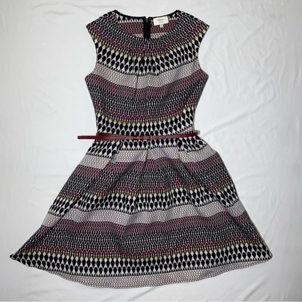 Mystic LA Women’s Sleeveless Midi Dress, Purple Textured Pattern, Size M